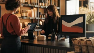 Digitalisation point de vente - caisse connectée avec tablette vendeur et étiquettes électroniques